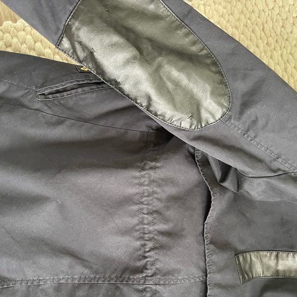 Zara navy drawstring coat with shearling lined removal vest - Picture 14 of 14